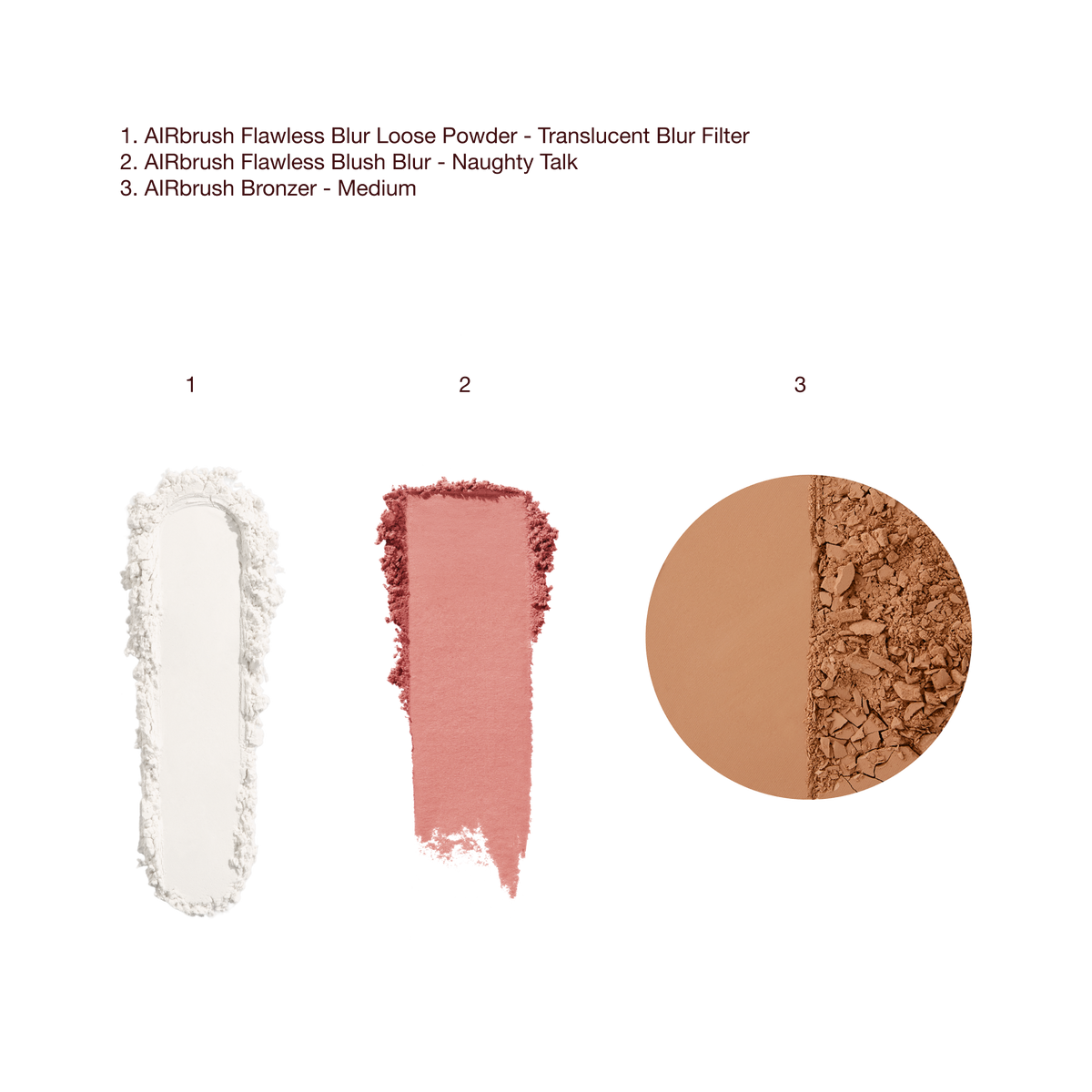 AIRBRUSH FLAWLESS BLUR, BRONZE + BLUSH TRIO