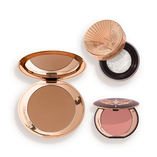 AIRBRUSH FLAWLESS BLUR, BRONZE + BLUSH TRIO
