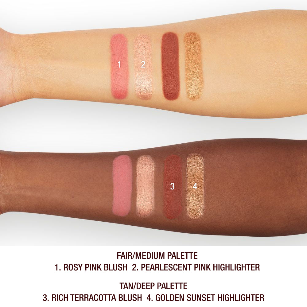 HOLLYWOOD BLUSH & GLOW GLIDE PALETTE