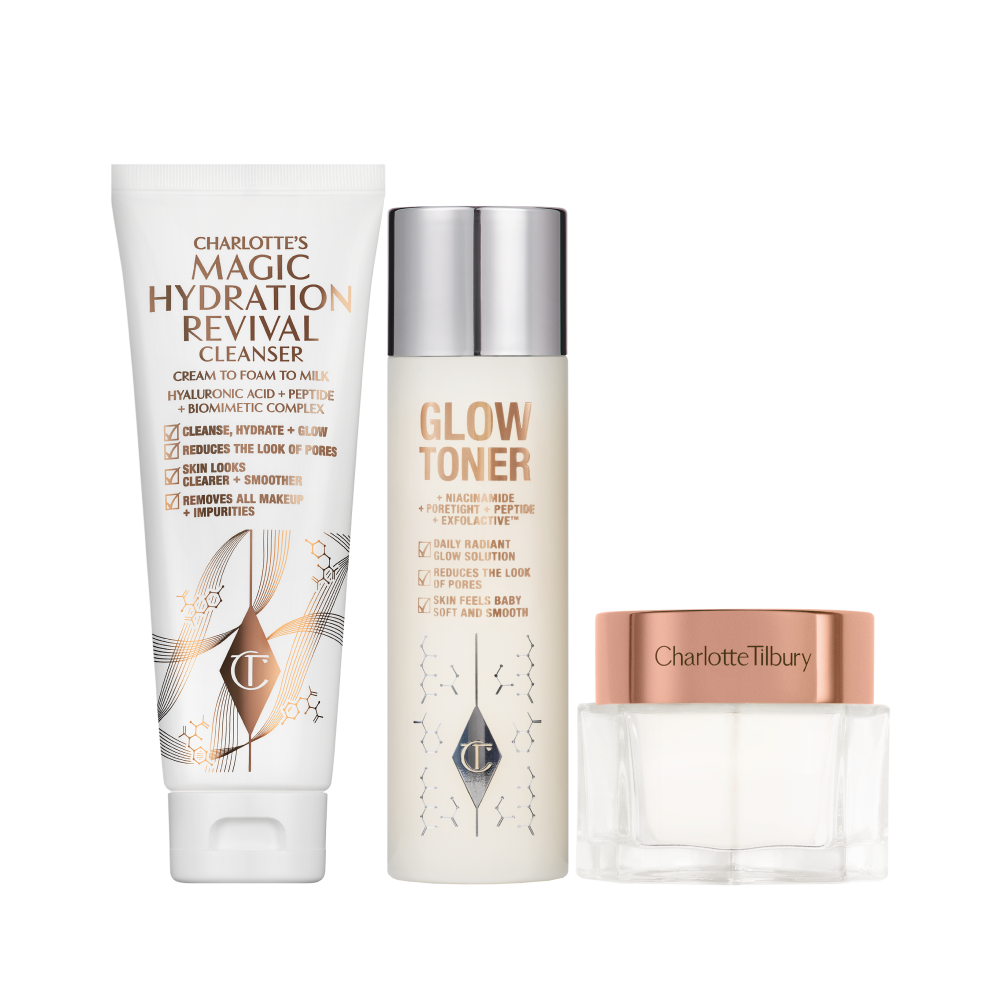 CHARLOTTE’S MAGIC MINI CLEANSE, TONE & GLOW SET