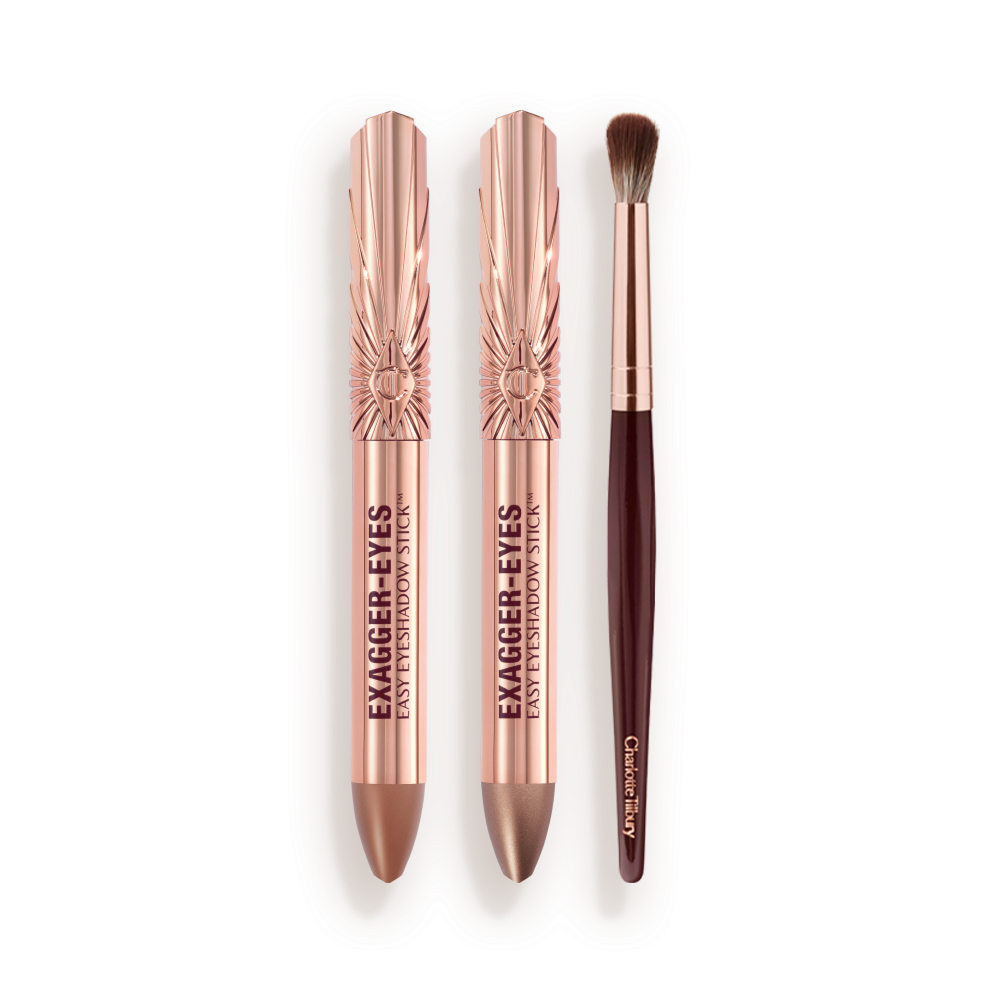 Exagger-Eyes Easy Eyeshadow Stick & Blender Brush Kit