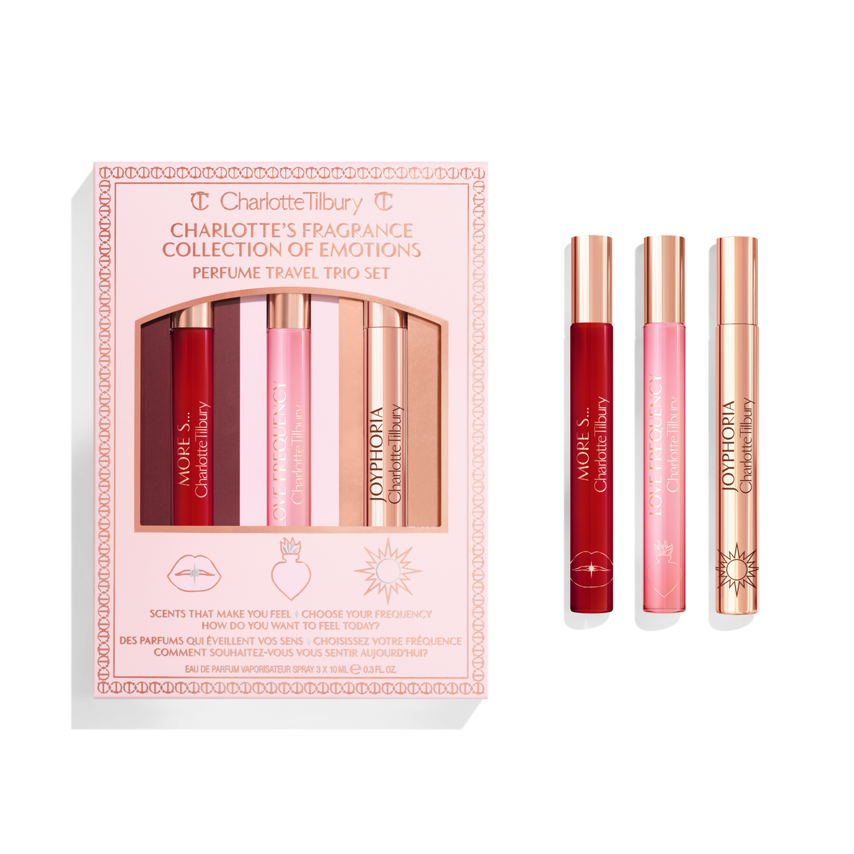 FRAGRANCE COLLECTION OF EMOTIONS PERFUME TRAVEL TRIO SET